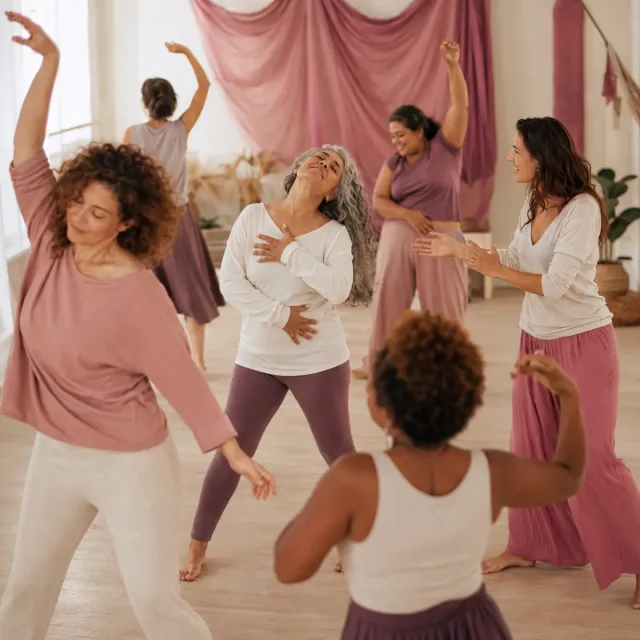 Grupo de mujeres conecta con el cuerpo y las emociones mediante la psicodanza