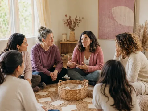 Mujeres reflexionando sobre maternidad real, expectativas y autonomía