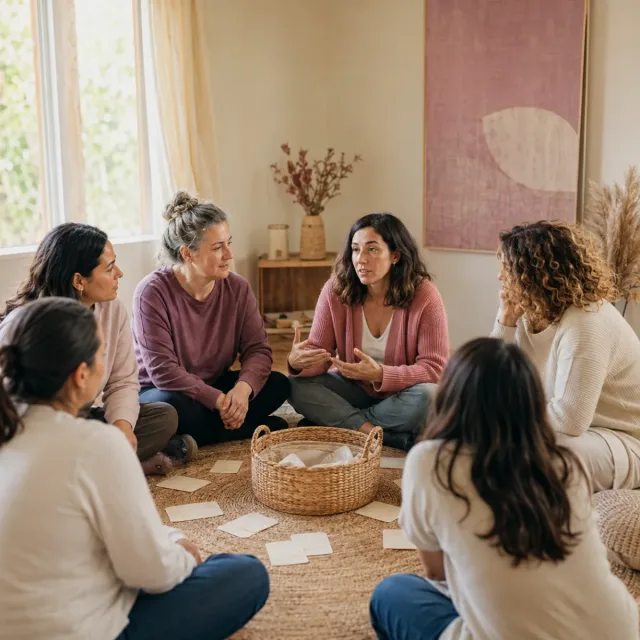 Mujeres reflexionando sobre maternidad real, expectativas y autonomía