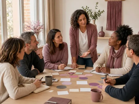 Profesionales coordinando estrategias de prevención y apoyo al bienestar juvenil