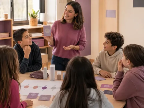 Taller escolar sobre crecimiento, autocuidado, emociones y límites personales