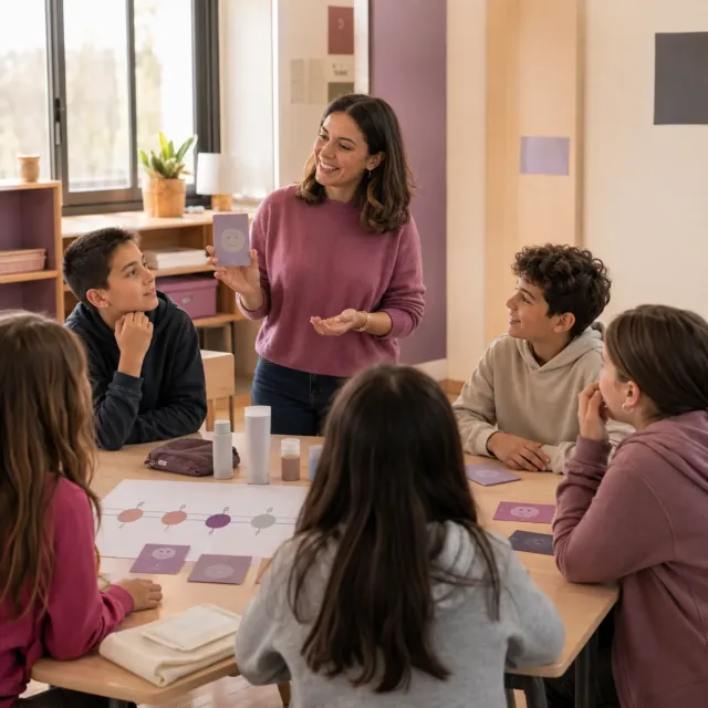 Taller escolar sobre crecimiento, autocuidado, emociones y límites personales