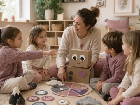 Niñas y niños aprendiendo a reconocer y gestionar emociones mediante el juego