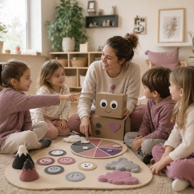 Niñas y niños aprendiendo a reconocer y gestionar emociones mediante el juego