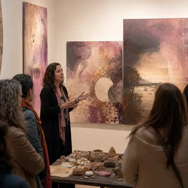 Visita guiada a una exposición sobre sentidos, emociones y transformación de los miedos