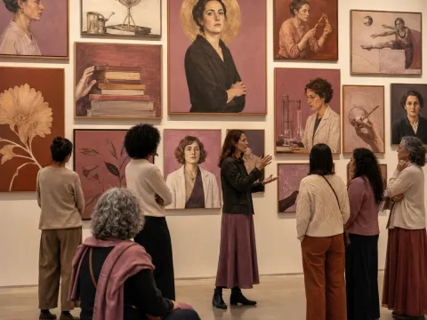 Exposición colectiva que visibiliza el legado de mujeres de la historia