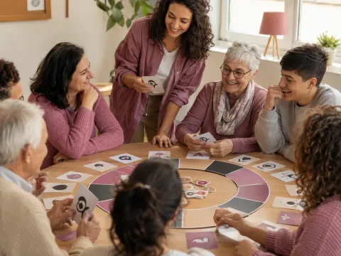 Juego intergeneracional para aprender lenguaje inclusivo y respetuoso